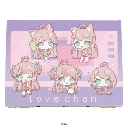 『loveちゃん』キャンバスアート 01/loveちゃん(ミニキャライラスト)